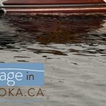 Muskoka cottage wooden boat